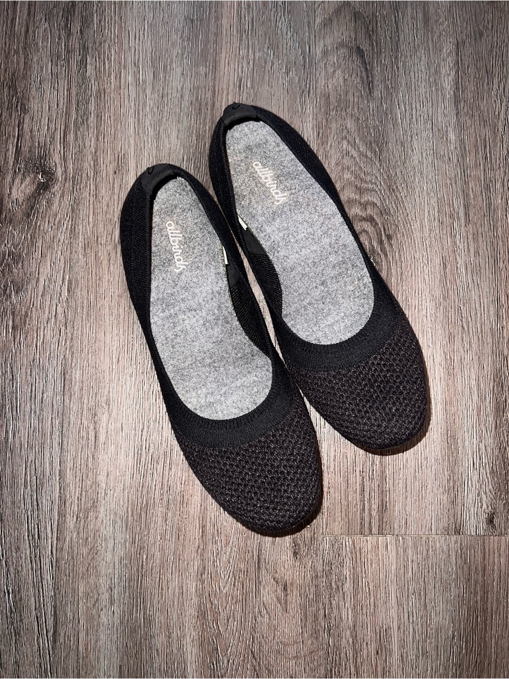 AllBirds Charcoal/Gray Knit Ballet Flats, W7